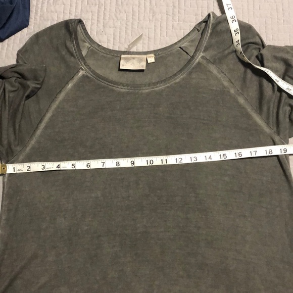 New Danielle Drop Waist Oil Dye Exposed Seam Top - Picture 7 of 9